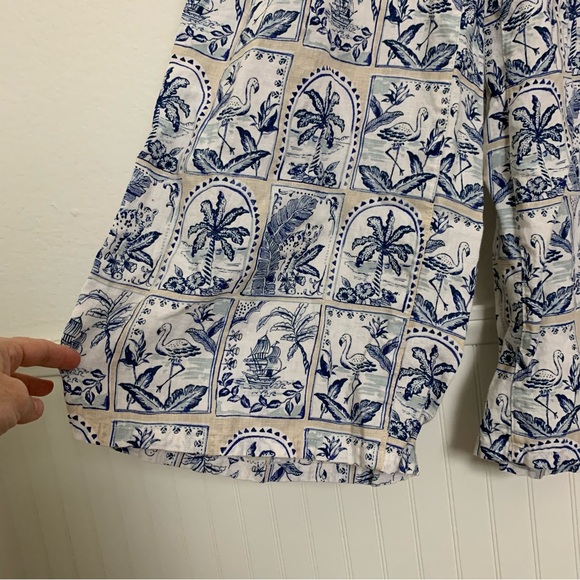 C&C California Women’s 100% Linen Relaxed Wide Leg Pant Women’s M Boho Pockets - Picture 9 of 14